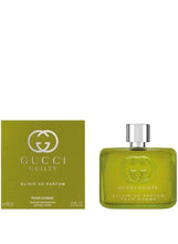 Gucci Guilty Elixir de Parfum 60ml glass bottle with silver cap, green