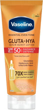 Vaseline Gluta-Hya SPF 50 serum burst lotion in orange tube