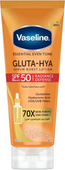 Vaseline Gluta-Hya SPF 50 serum burst lotion in orange tube