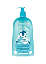 Bioderma ABC Derm Moussant foaming cleanser pump bottle, turquoise