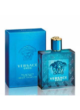 Versace Eros eau de toilette, 100ml bottle with matching blue box, gold cap