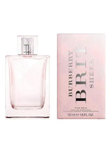 Burberry Brit Sheer eau de toilette bottle with pink-toned product box