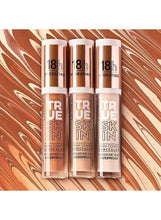 Catrice True Skin high cover concealer bottles, three shades lined up.