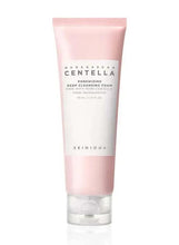 Pore-cleansing deep cleansing foam tube, pale pink squeeze bottle with SKIN1004 label