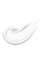 Thick white lotion swirl, glossy texture on a smooth surface