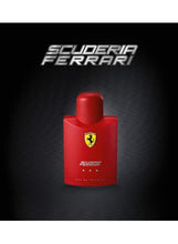 Red Scuderia Ferrari eau de toilette bottle with cap, 125 ml