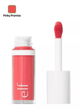 Pink liquid blush bottle with brush applicator