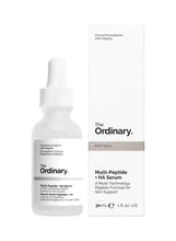 The Ordinary Multi-Peptide + HA serum bottle and box, 30 mL