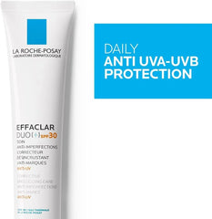 La Roche-Posay Effaclar Duo+ SPF30 Treatment Cream 40ml – Anti-Acne Moisturizer for Oily & Acne-Prone Skin - Mumzar