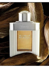 Eau de Parfum bottle with silver cap and golden-tinted liquid, Rasasi Al Wisam Day