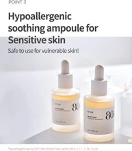 Heartleaf 80+ soothing ampoule facial serum dropper bottles (two)
