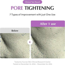 Purple rice pack cleanser pore tightening before and after 1 use clinical graphic