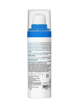 Hyaluronic acid serum bottle back label, barcode and ingredients text
