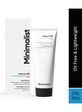 Vitamin B5 gel face moisturizer, white tube with black cap and matching box