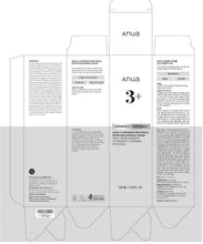 Anua 3+ moisture barrier cream packaging template with front and back panels