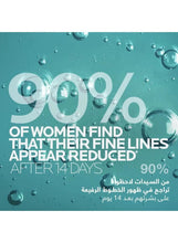 Serum results graphic with water droplets and large 90% claim text