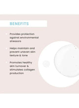 Vitamin C face serum benefits graphic with white sample circle
