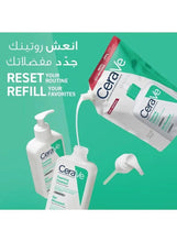 Foaming cleanser refill set with three containers and pump bottles