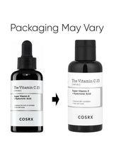 COSRX Vitamin C 23 serum set, dropper bottle and pump bottle shown