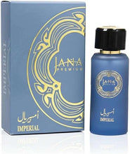 Jana Premium unisex perfume set: blue box and matching bottle with black cap