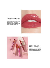 ZH-547A 6-Piece Matte & Pearl Lip Gloss Set Non-Stick Lip Glaze Gift Box