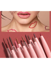 12-Piece Velvet Matte Lip Liner Set Easy-Apply Nude Lipstick & Lipstick Pen Collection
