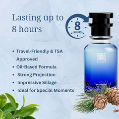 Oil Based Perfume for Men Long-Lasting Imagination Inspired Citrus Herbal Woody Attar Alcohol-Free