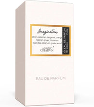 Imagination Eau de Parfum box, beige with gold label and black scent panel