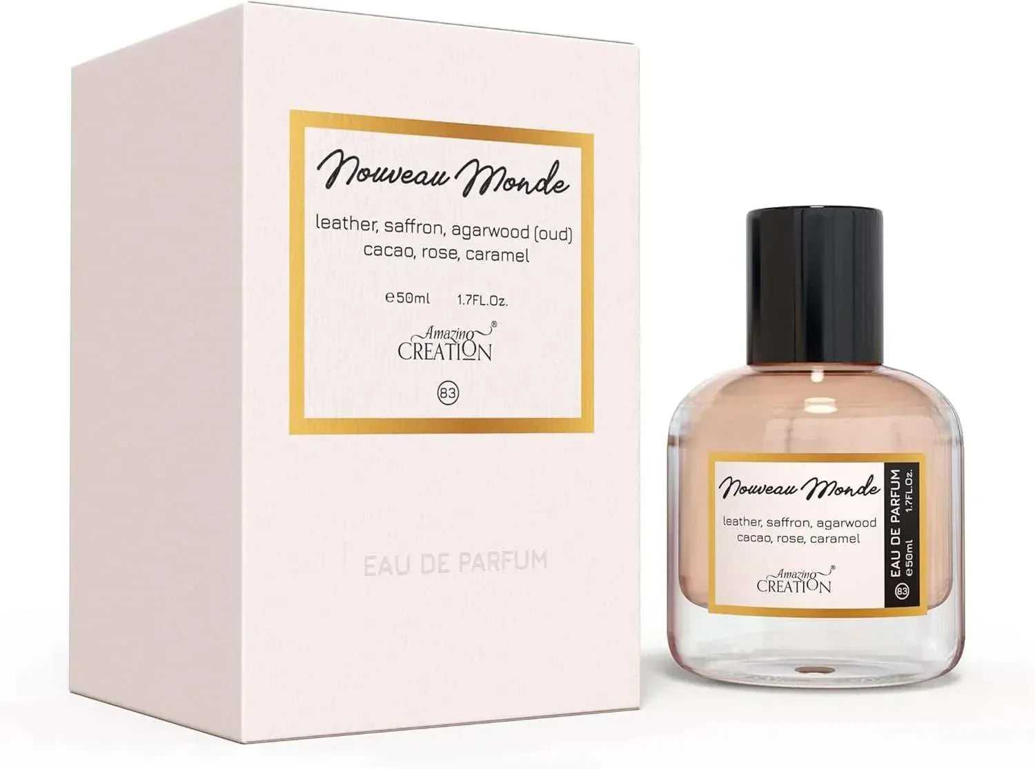 Amazing Creation Nouveau Monde EDP 50ml PFB0083 Unisex Oud Leather Long-Lasting Perfume