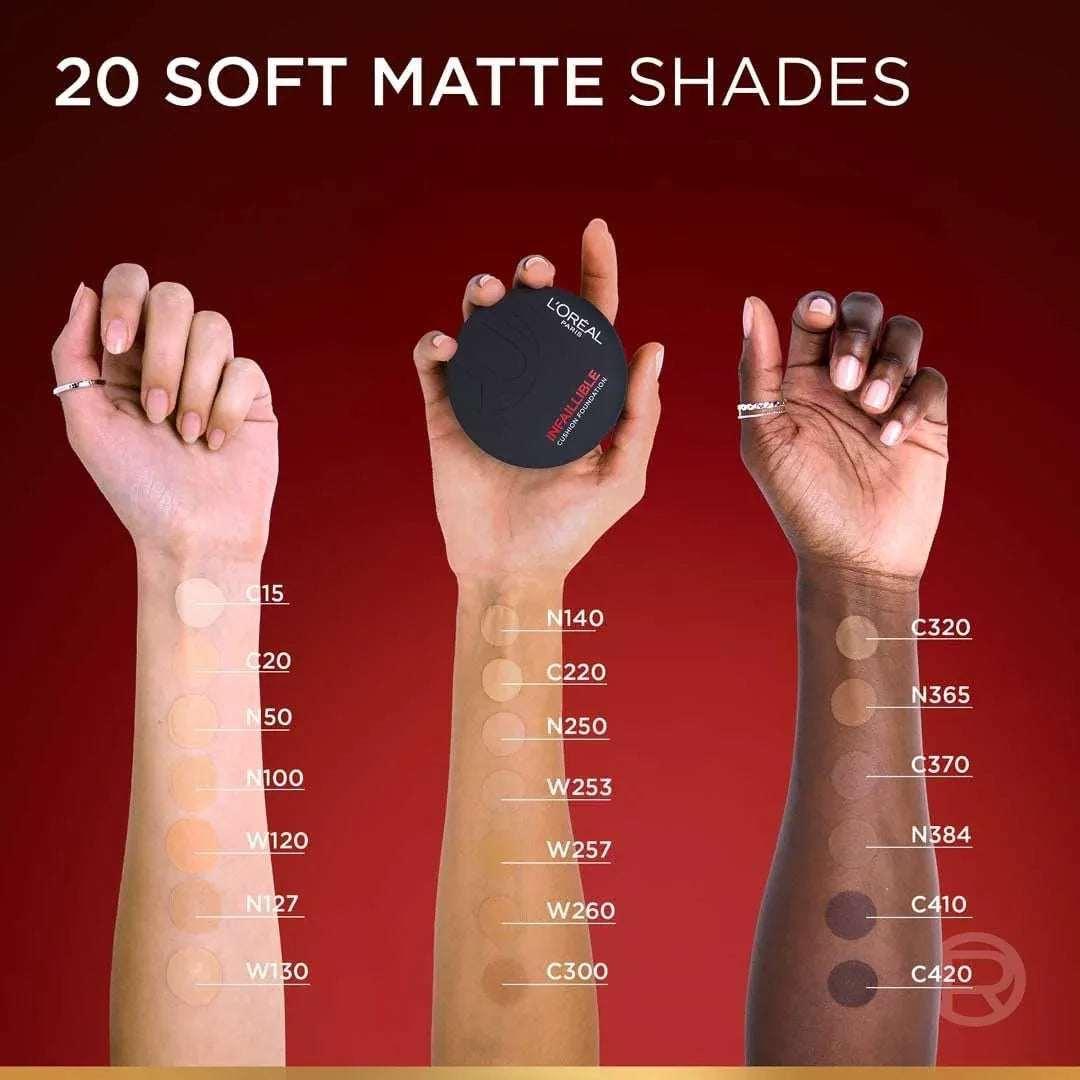 L’Oréal Paris Infallible Fresh Wear Cushion Foundation Shade 20 Lightweight 24H Coverage