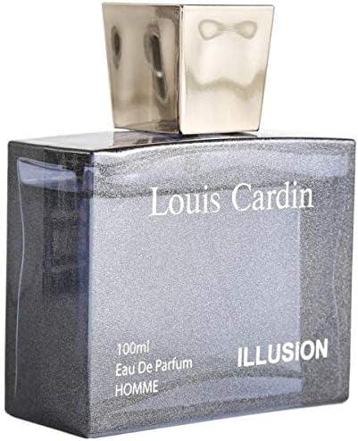 Louis Cardin Illusion Pour Homme Eau De Parfum 100ml – Long Lasting Fresh Citrus Woody Perfume for Men