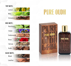 Louis Varel Pure Oudh Eau De Parfum 100ml – Long Lasting Oriental Woody Unisex Perfume