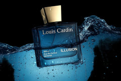 Louis Cardin Illusion Pour Homme Eau De Parfum 100ml – Long Lasting Citrus Floral Woody Perfume for Men