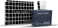 Louis Cardin Illusion Pour Homme Eau De Parfum 100ml – Long Lasting Citrus Floral Woody Perfume for Men