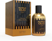 Amber Oud Gold eau de parfum set with bottle and box, 100 mL