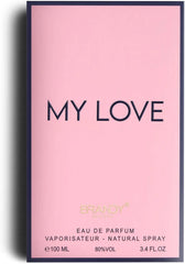 Brandy Designs My Love Eau De Parfum 100ml – Long Lasting Floral Fruity Musky Perfume for Women