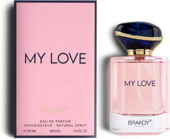 Brandy Designs My Love Eau De Parfum 100ml – Long Lasting Floral Fruity Musky Perfume for Women