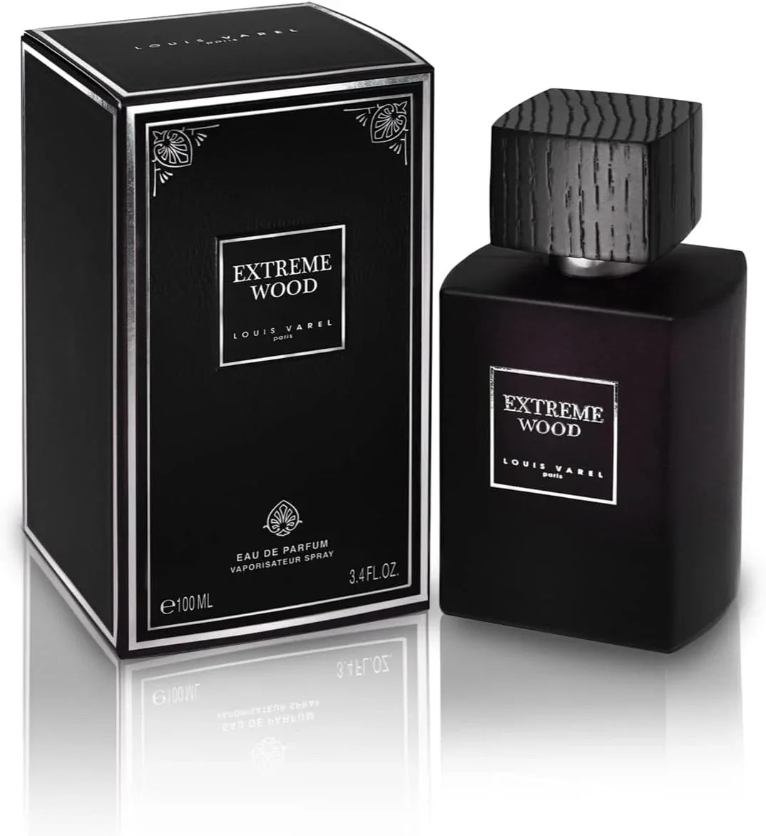 Louis Varel Extreme Wood Eau De Parfum 100ML – Long Lasting Woody Incense Luxury Unisex Perfume