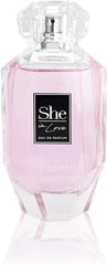 Louis Varel She in Love Eau De Parfum 100ML – Long Lasting Floral Fruity Luxury Perfume for Women