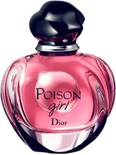 Pink Poison girl Eau de Parfum spray bottle with black cap and Dior logo