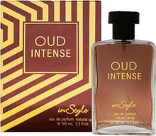 inStyle OUD Intense eau de parfum box and bottle set, gold and brown