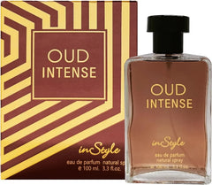 inStyle OUD Intense Eau De Parfum 100ML – Long Lasting Oud Woody Floral Luxury Unisex Perfume\\\