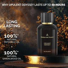 Maison de l'Avenir Opulent Odyssey Eau De Parfum 100ML – Long Lasting Rose Leather Luxury Unisex Perfume | Ideal Gift for Eid