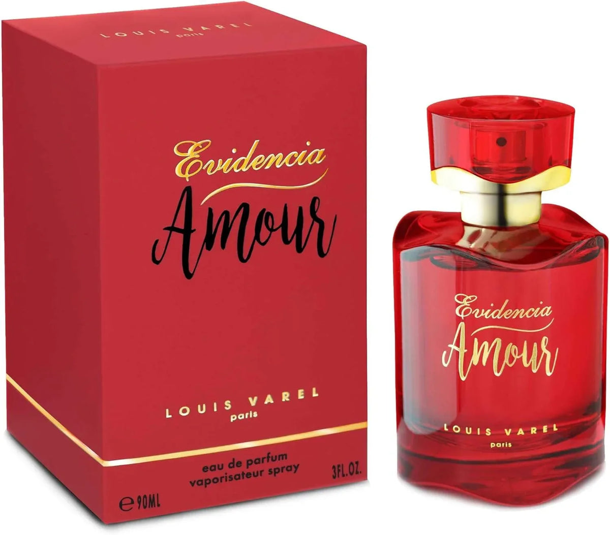 Louis Varel Evidencia Amour Eau De Parfum 90ML – Long Lasting Floral Fruity Luxury Perfume for Women