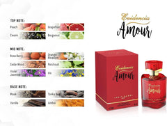 Louis Varel Evidencia Amour Eau De Parfum 90ML – Long Lasting Floral Fruity Luxury Perfume for Women