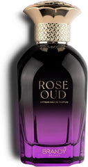 Brandy Designs Rose Oud Eau De Parfum 100ML – Long Lasting Floral Oud Woody Luxury Unisex Perfume