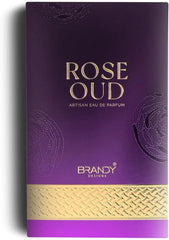 Brandy Designs Rose Oud Eau De Parfum 100ML – Long Lasting Floral Oud Woody Luxury Unisex Perfume