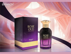 Brandy Designs Rose Oud Eau De Parfum 100ML – Long Lasting Floral Oud Woody Luxury Unisex Perfume