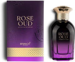 Brandy Designs Rose Oud Eau De Parfum 100ML – Long Lasting Floral Oud Woody Luxury Unisex Perfume