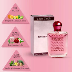 Louis Cardin Credible Musk Eau De Parfum 100ML – Fresh Citrus Musky Woody Long Lasting Perfume for Men
